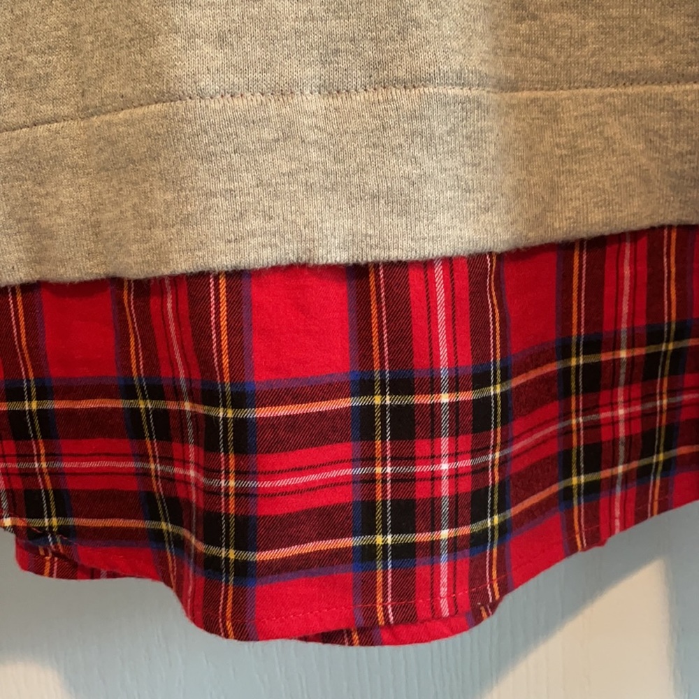J. Crew Knit with Plaid - Picture 2 of 6